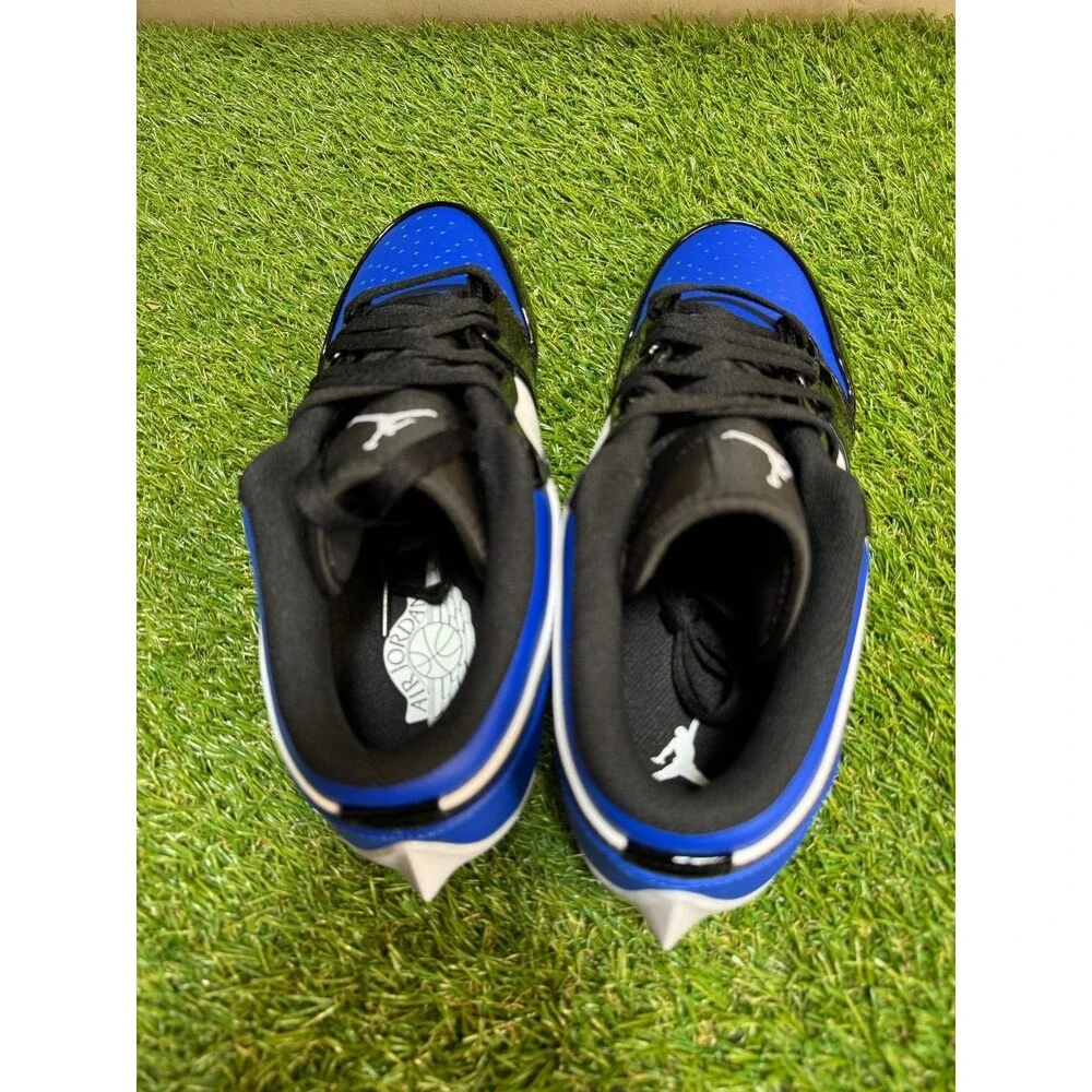 Nike Air Jordan 1 Low TD Royal Blue Black Football Cleats FJ6245-401 Mens 9 NEW